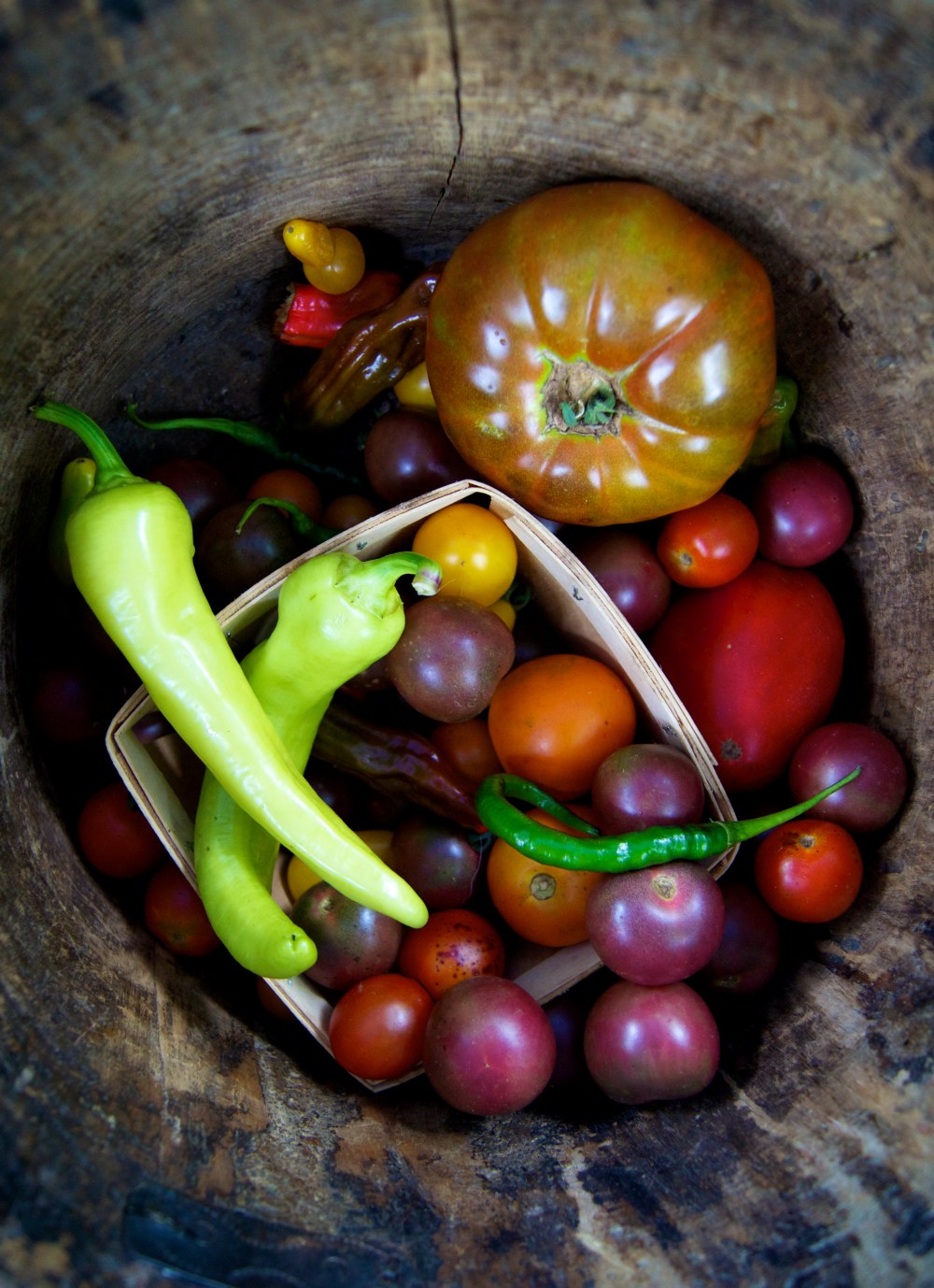 tomatoes & peppers...summer.