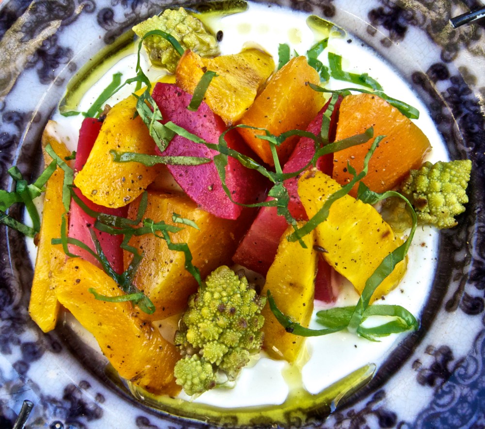 roasted carrots & beets with yogurt