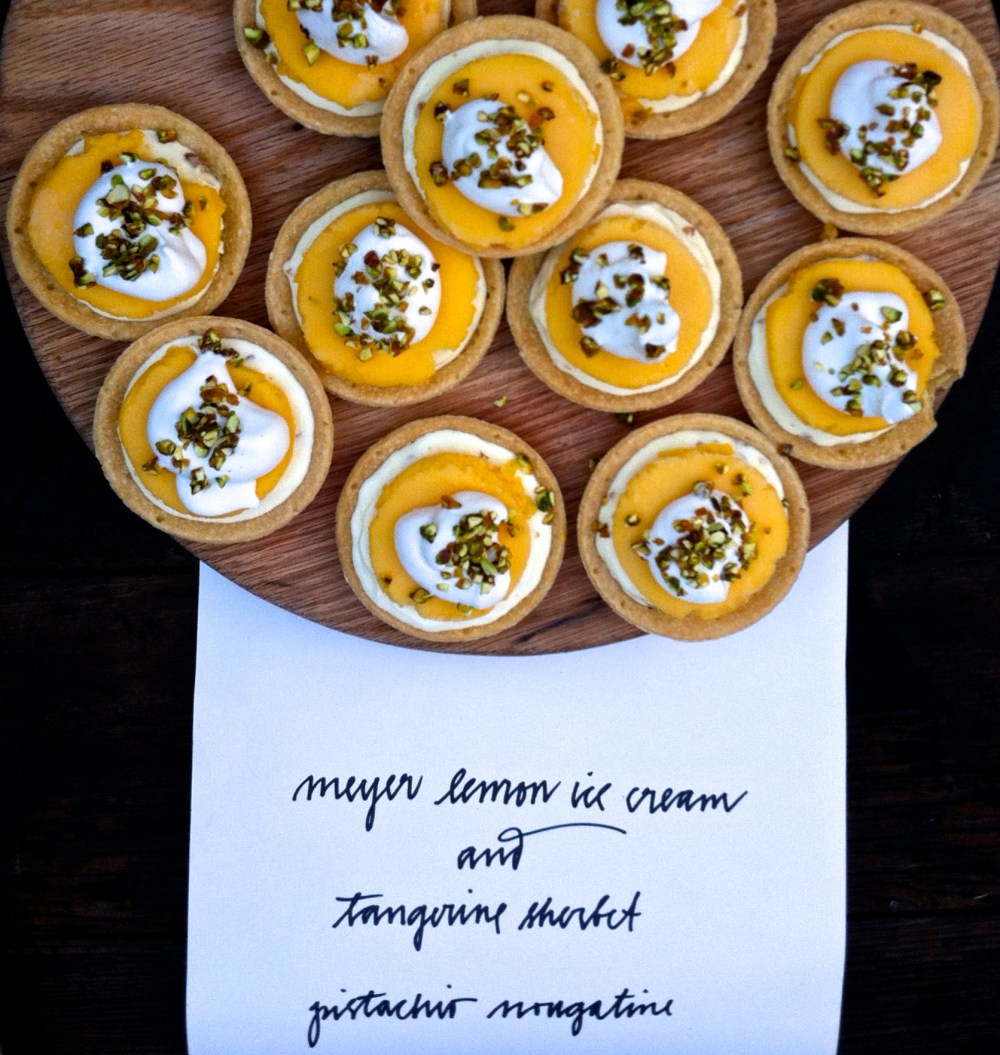 Staff dessert at Chez Panisse