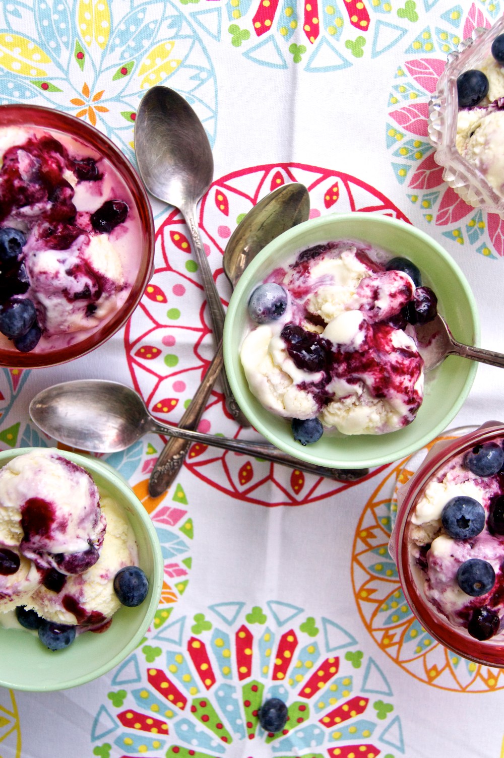 buttermilk-blueberry swirl ice cream