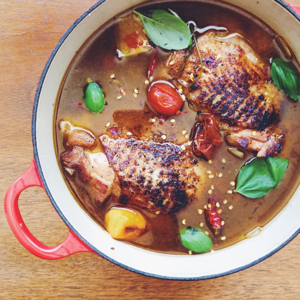 braised turkey thighs